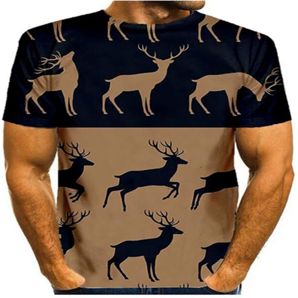 men's t-shirts casual fashion t-shirt 3d printing graphics animal print short-sleeved christmas shirt khaki trend, White;black
men's t-shirts casual fashion t-shirt 3d printing graphics animal print short-sleeved christmas shirt khaki trend, White;black