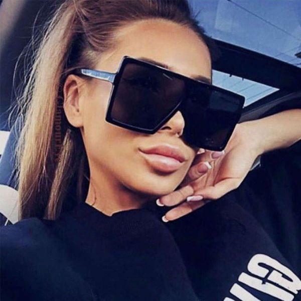 Gradient Black Oversized Flat Top For 2019 Large square Women Sunglasses Fashion Brand Shades Eyeglasses Unisex
Gradient Black Oversized Flat Top For 2019 Large square Women Sunglasses Fashion Brand Shades Eyeglasses Unisex