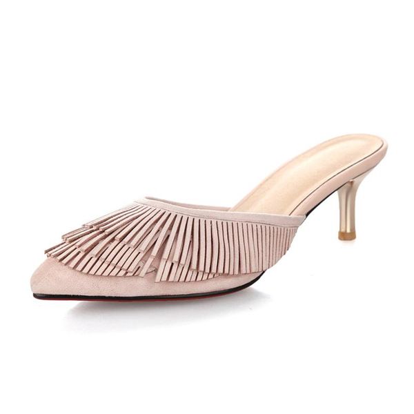 slippers 2021 spring autumn fashion high heels 6 cm genuine leather kid suede mules slides thin heel closed toe women, Black
slippers 2021 spring autumn fashion high heels 6 cm genuine leather kid suede mules slides thin heel closed toe women, Black