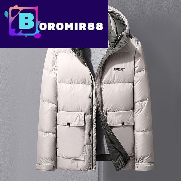 simple down wear coat jacket european winter white duck hooded men's thickened youth trend medium and long down jacket, Black
simple down wear coat jacket european winter white duck hooded men's thickened youth trend medium and long down jacket, Black