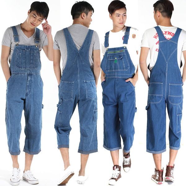 men's jeans plus size 48 50 overalls large huge denim bib shorts fashion pocket jumpsuits 7 points 49g4, Blue
men's jeans plus size 48 50 overalls large huge denim bib shorts fashion pocket jumpsuits 7 points 49g4, Blue