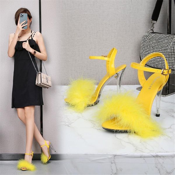 summer 11 cm high heels footwear fur ankle strap gladiator sandals female wedding shoes women party evening stilettos, Black
summer 11 cm high heels footwear fur ankle strap gladiator sandals female wedding shoes women party evening stilettos, Black