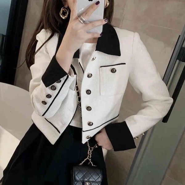women's jackets vintage shreds cropped female jacket autumn single korean button breasted short streetwear white casual outerwear r0sr, Black;brown
women's jackets vintage shreds cropped female jacket autumn single korean button breasted short streetwear white casual outerwear r0sr, Black;brown