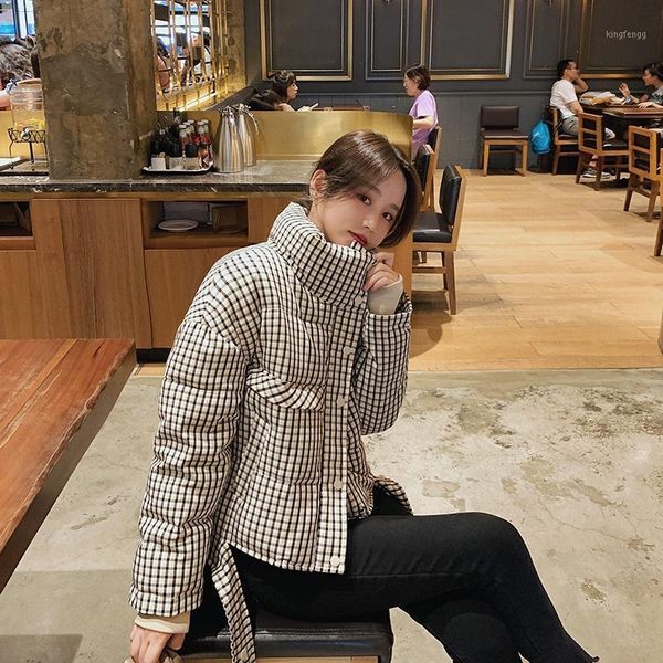women's down & parkas the korean version of autumn and winter 2021 fashion fresh lattice cotton jacket short net red, Black
women's down & parkas the korean version of autumn and winter 2021 fashion fresh lattice cotton jacket short net red, Black