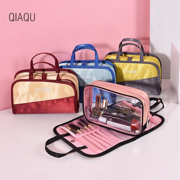 multi-function contrast color makeup bag travel one-in-one cosmetic storage portable inner women organizer toiletry kit bags & cases
multi-function contrast color makeup bag travel one-in-one cosmetic storage portable inner women organizer toiletry kit bags & cases