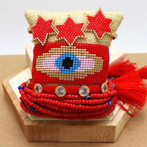 zhongvi summer beach turkish eye bracelets handmade woven pulsera 2021 miyuki seed beads bracelet for women jewelry friends gift, Golden;silver
zhongvi summer beach turkish eye bracelets handmade woven pulsera 2021 miyuki seed beads bracelet for women jewelry friends gift, Golden;silver