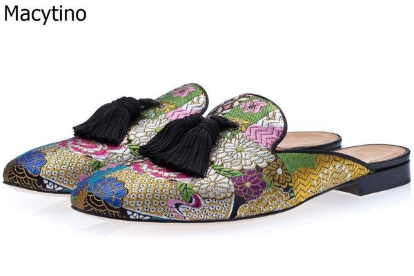 slippers spring fashion backless men casual smoking men's tassels slip-on loafers handmade flats, Black
slippers spring fashion backless men casual smoking men's tassels slip-on loafers handmade flats, Black