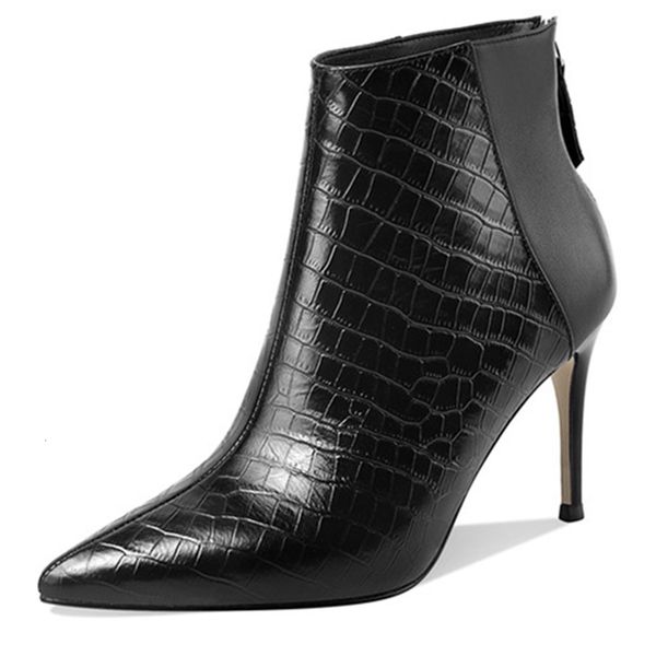 asumer boots come women genuine leather pointed high heels party women's wedding shoes, Black
asumer boots come women genuine leather pointed high heels party women's wedding shoes, Black