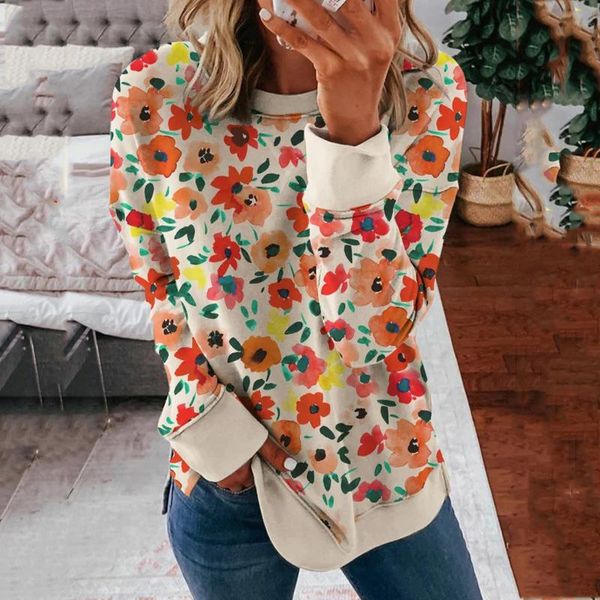 fashion women's classic flower print sweatshirt autumn winter ladies long sleeve o-neck hoodies casual oversized pullovers & sweatshirt, Black
fashion women's classic flower print sweatshirt autumn winter ladies long sleeve o-neck hoodies casual oversized pullovers & sweatshirt, Black