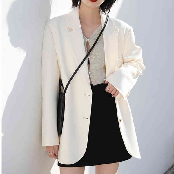 women's suits & blazers female formal coat with pockets, baggy jacket and elegant for women spring autumn 1s0x, White;black
women's suits & blazers female formal coat with pockets, baggy jacket and elegant for women spring autumn 1s0x, White;black