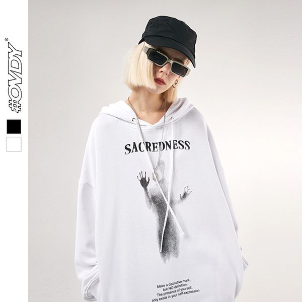 wxwovdy autumn winter brand high street simple hoodie ghost print street hip hop national men's and women's loose sweater, Black
wxwovdy autumn winter brand high street simple hoodie ghost print street hip hop national men's and women's loose sweater, Black