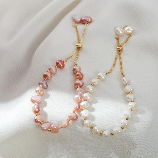 baroque natural freshwater pearl bracelet niche design temperament girlfriends female tide charm bracelets, Golden;silver
baroque natural freshwater pearl bracelet niche design temperament girlfriends female tide charm bracelets, Golden;silver