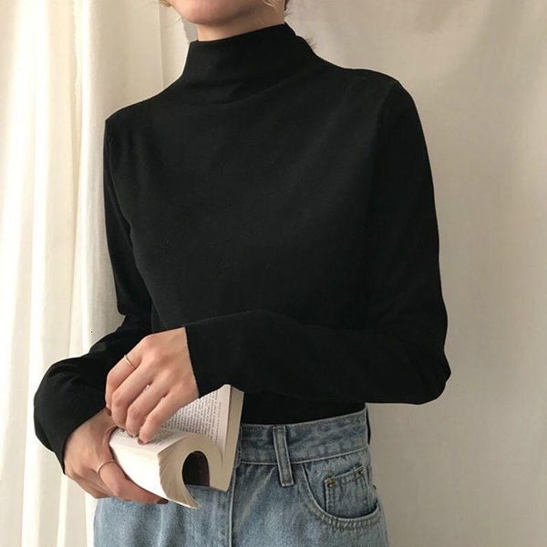 women's t-shirt woman tshirts autumn and winter turtleneck long sleeve t-shirt ropa mujer camisetas dvo5, White
women's t-shirt woman tshirts autumn and winter turtleneck long sleeve t-shirt ropa mujer camisetas dvo5, White