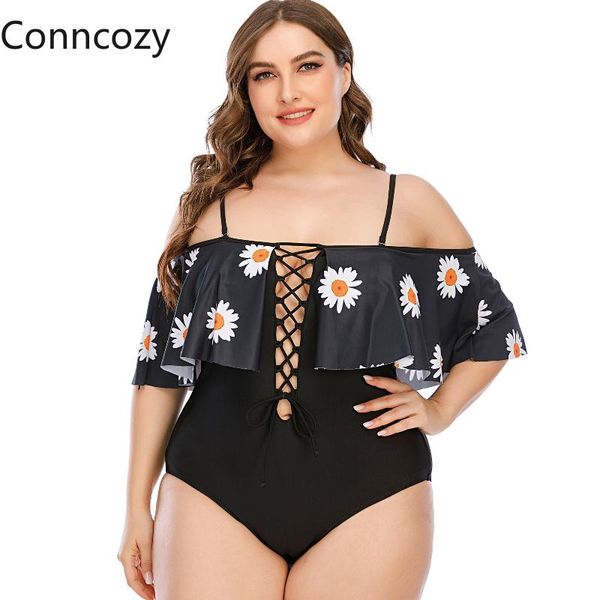 one-piece suits plus size swimsuit black flower print swimwear women strap cross monokini oversized bathing suit beachwear l-5xl
one-piece suits plus size swimsuit black flower print swimwear women strap cross monokini oversized bathing suit beachwear l-5xl