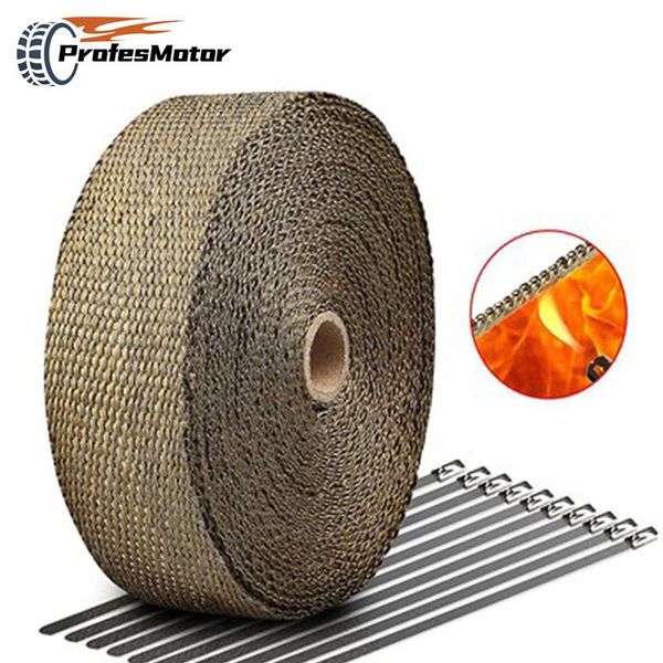 motorcycle exhaust system 2.5cm*5m heat shield thermal tape wrap fiberglass with stainless ties for motocross karting atv
motorcycle exhaust system 2.5cm*5m heat shield thermal tape wrap fiberglass with stainless ties for motocross karting atv