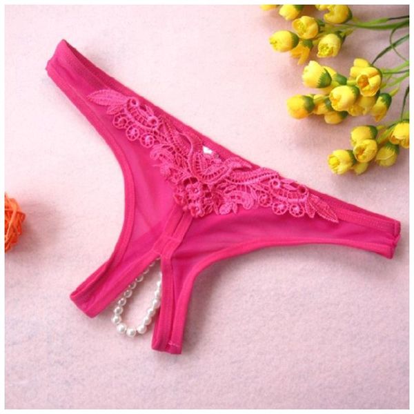 lace hollow open crotch temptation ladies panties pearl decoration tulle see-through thong women's erotic lingerie, Black;pink
lace hollow open crotch temptation ladies panties pearl decoration tulle see-through thong women's erotic lingerie, Black;pink