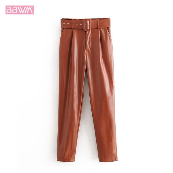 women's pants & capris pu leather high waist slim slimming with belt black windproof chic female plus velvet warm fashion, Black;white
women's pants & capris pu leather high waist slim slimming with belt black windproof chic female plus velvet warm fashion, Black;white