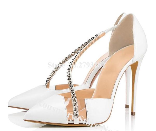 dress shoes elegant women pointed toe rivet pvc patchwork stiletto heel pumps white black spike high heels wedding
dress shoes elegant women pointed toe rivet pvc patchwork stiletto heel pumps white black spike high heels wedding