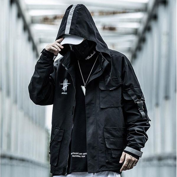men's jackets autumn jacket reflective zipper cargo coat men streetwear tactical function pullover multi-pocket hoody windbreaker, Black;brown
men's jackets autumn jacket reflective zipper cargo coat men streetwear tactical function pullover multi-pocket hoody windbreaker, Black;brown