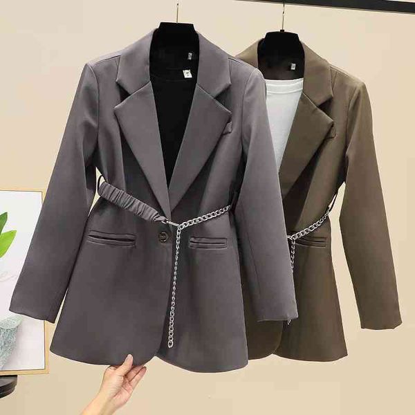 women's suits & blazers temperament design sense brown suit jacket spring and autumn women's long-sleeved shirt small with belt bl, White;black
women's suits & blazers temperament design sense brown suit jacket spring and autumn women's long-sleeved shirt small with belt bl, White;black