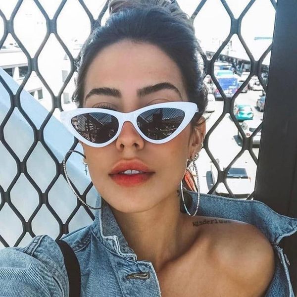 sunglasses vintage pink cat eye ladies brand designer women fashion retro cool black shades, White;black
sunglasses vintage pink cat eye ladies brand designer women fashion retro cool black shades, White;black