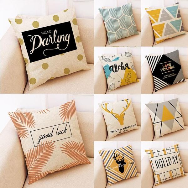 pillow case 18'' yellow geometric cotton linen sofa car living room sunroom simple fashion home decoration cushion cover
pillow case 18'' yellow geometric cotton linen sofa car living room sunroom simple fashion home decoration cushion cover