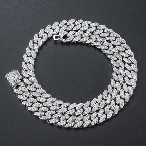 chains hip hop 12mm heavy iced out big box buckle cuban chain copper + cubic zirconia stones necklaces for men choker jewelry, Silver
chains hip hop 12mm heavy iced out big box buckle cuban chain copper + cubic zirconia stones necklaces for men choker jewelry, Silver