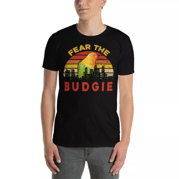 vintage retro fear the budgie cool parakeet owners parrot budgie lover t-shirt, White;black
vintage retro fear the budgie cool parakeet owners parrot budgie lover t-shirt, White;black