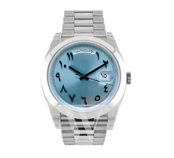 man watch date wristwatch mechanical automatic movement stainless steel band watches 41mm hardlex glass ice blue face 182, Slivery;brown
man watch date wristwatch mechanical automatic movement stainless steel band watches 41mm hardlex glass ice blue face 182, Slivery;brown