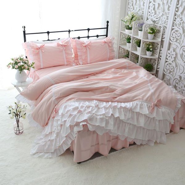 bedding sets cake layers ruffle duvet cover elegant bed sheet set sweet bow design pink king super romantic princess
bedding sets cake layers ruffle duvet cover elegant bed sheet set sweet bow design pink king super romantic princess