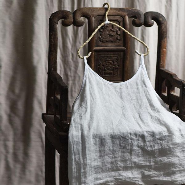solid color retro ramie women tanks sleeveless vintage summer plus size shirt, White
solid color retro ramie women tanks sleeveless vintage summer plus size shirt, White