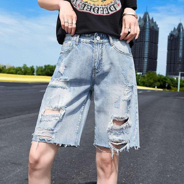 women's jeans 2021 high waist hole tassels loose cyclist denim shorts summer straight casual fashion women z311, Blue
women's jeans 2021 high waist hole tassels loose cyclist denim shorts summer straight casual fashion women z311, Blue
