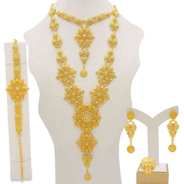 jewelry sets luxury nigerian women wedding three layer necklace earrings bridal dubai gold african beads jewellery set, Black
jewelry sets luxury nigerian women wedding three layer necklace earrings bridal dubai gold african beads jewellery set, Black