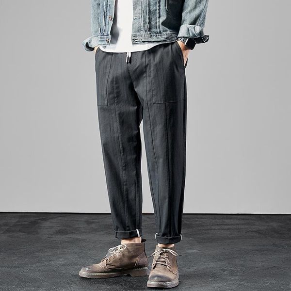 men's pants 2021 mens striped baggy men knee length straight sweatpants japanese streetwear trousers harem for haroun, Black
men's pants 2021 mens striped baggy men knee length straight sweatpants japanese streetwear trousers harem for haroun, Black