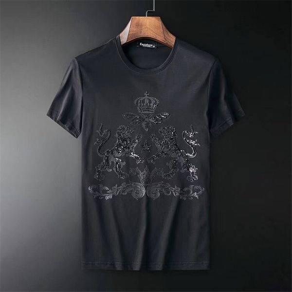 t shirts cotton breathable fitness men's t-shirt embroidered short sleeve high quality, White;black
t shirts cotton breathable fitness men's t-shirt embroidered short sleeve high quality, White;black