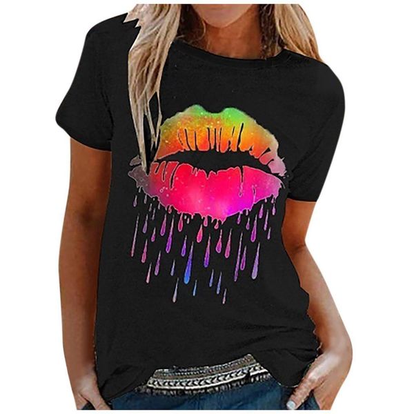 letter colorful lip print womens short sleeve fashion o neck tunic casual summer clothes mujer plus size, White
letter colorful lip print womens short sleeve fashion o neck tunic casual summer clothes mujer plus size, White