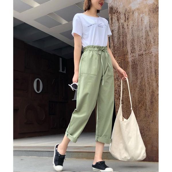 women's pants & capris casual loose harem women female student korean high waist wide leg trousers, Black;white
women's pants & capris casual loose harem women female student korean high waist wide leg trousers, Black;white