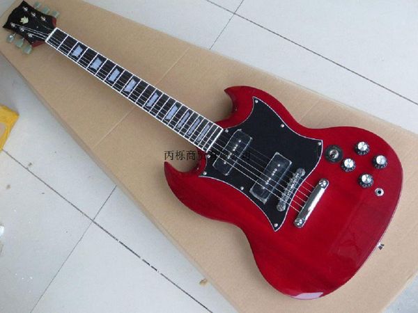 shipping custom sg400 wine electric guitar with golden hardware & 2 pickups in stock @9
shipping custom sg400 wine electric guitar with golden hardware & 2 pickups in stock @9
