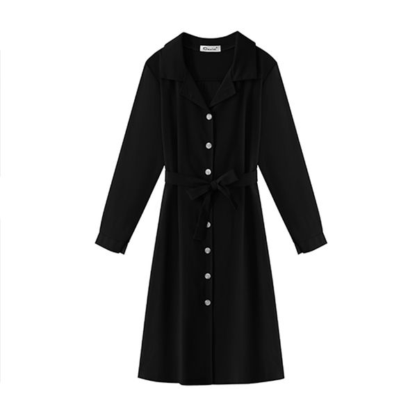 spring autumn black red chiffon long sleeve knee length turn down collar shirt dress d1592 210514, Black;gray
spring autumn black red chiffon long sleeve knee length turn down collar shirt dress d1592 210514, Black;gray