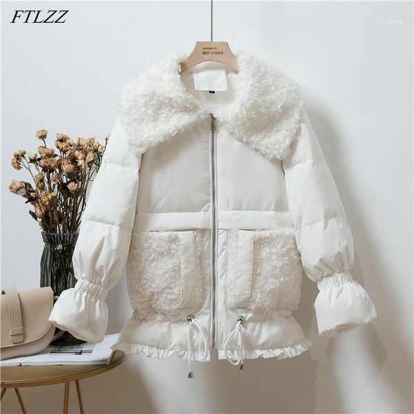 women's down & parkas ftlzz winter women cashmere collar oversize 90% white duck coat patchwork thick warm snow jacket outwear1, Black
women's down & parkas ftlzz winter women cashmere collar oversize 90% white duck coat patchwork thick warm snow jacket outwear1, Black