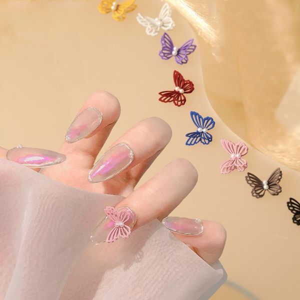 nail art decorations 5pcs colorful metal hollow butterfly jewelry charm pearls 3d butterflies fall manicure accessories, Silver;gold
nail art decorations 5pcs colorful metal hollow butterfly jewelry charm pearls 3d butterflies fall manicure accessories, Silver;gold
