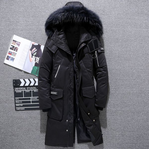 down men's et, long elegant fur collar coat, thick warm brand clothing, winter windbreaker, new in 2021, Black
down men's et, long elegant fur collar coat, thick warm brand clothing, winter windbreaker, new in 2021, Black