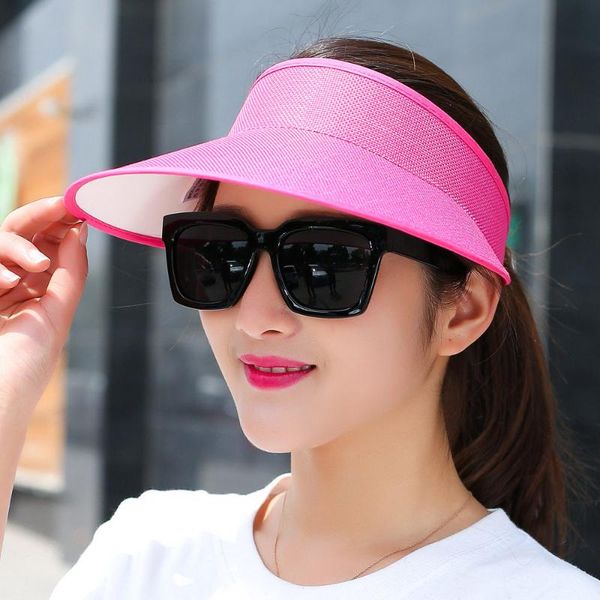 big wide brim straw sun summer empty visor hat line caps uv protection woman outdoor hats, Black;white
big wide brim straw sun summer empty visor hat line caps uv protection woman outdoor hats, Black;white