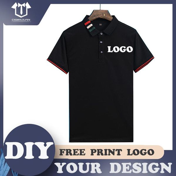 men's polos shirt 6 colors custom logo short sleeve charm fashion high-end casual lapel printing diy brand, White;black
men's polos shirt 6 colors custom logo short sleeve charm fashion high-end casual lapel printing diy brand, White;black