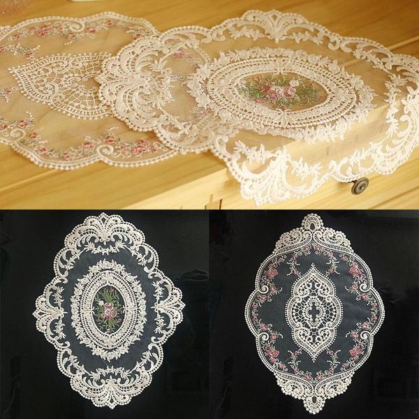 table cloth european oval embroidered lace fabric transparent placemat coffee mat kitchen cover christmas decoration
table cloth european oval embroidered lace fabric transparent placemat coffee mat kitchen cover christmas decoration
