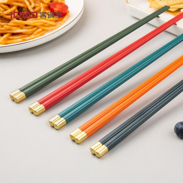 chopsticks chinese multi-alloy five-color pointed domestic tableware long creative no slip
chopsticks chinese multi-alloy five-color pointed domestic tableware long creative no slip
