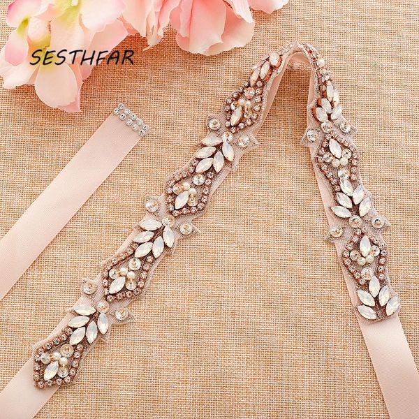 wedding sashes sesthfar opals belt elegant crystal bridal sash rose gold rhinestones for accessories, White
wedding sashes sesthfar opals belt elegant crystal bridal sash rose gold rhinestones for accessories, White