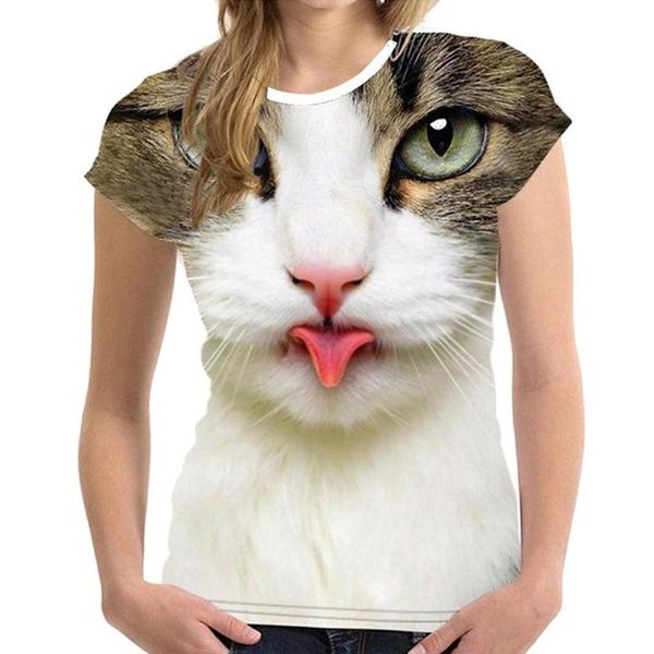 beautiful female tshirts womens fashion 3d cat print casual t-shirt summer short sleeve o-neck t shirts women's, White
beautiful female tshirts womens fashion 3d cat print casual t-shirt summer short sleeve o-neck t shirts women's, White