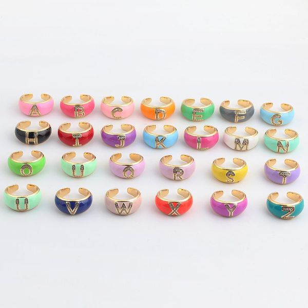 wedding rings enamel cz paved initials 26 alphabet diy name ring for women candy color fashion jewelry engagement band letter finger, Slivery;golden
wedding rings enamel cz paved initials 26 alphabet diy name ring for women candy color fashion jewelry engagement band letter finger, Slivery;golden