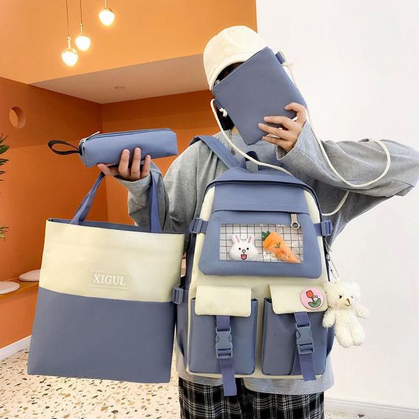 school bags 4 pcs set women backpacks simple lady backpack casual nylon waterproof schoolbag for college student
school bags 4 pcs set women backpacks simple lady backpack casual nylon waterproof schoolbag for college student